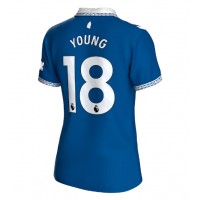 Everton Ashley Young #18 Hemmatröja Kvinnor 2023-24 Korta ärmar